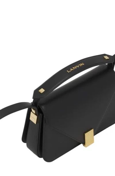 Lanvin Concerto Shoulder Bag In Black Leather