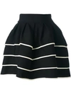 FAUSTO PUGLISI striped short full skirt,ご家庭では洗えません。お近くのドライクリーニング店にお持ちください。