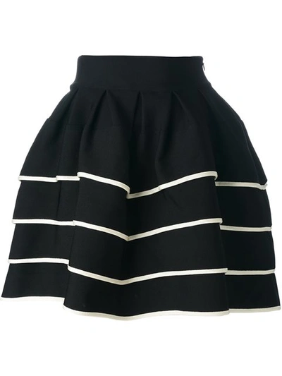 Shop Fausto Puglisi Striped Short Full Skirt