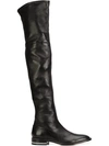 GIVENCHY GIVENCHY DOUBLE CHAIN OVER-THE-KNEE BOOTS - BLACK,BE0903211011636075