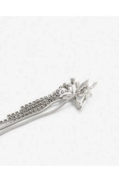 Lanvin Crystal-embellished Earrings In Silverrystal