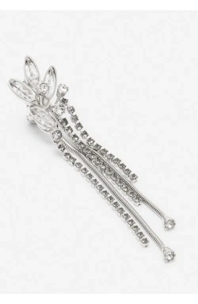 Lanvin Crystal-embellished Earrings In Silverrystal