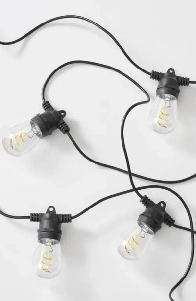 Brightech Solar-powered Weatherproof Led Spiral Filament  Heavy Duty Outdoor String Lights In 48 Ft 15 Bulbs | Soft White