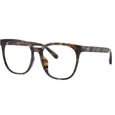 Coach Hc 6267d 5120 54mm Womens Square Eyeglasses 54mm In Brown