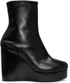 MAISON MARGIELA Black Wedge Tabi Boots