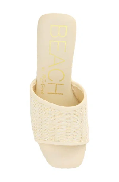 Beach By Matisse Marche Platform Wedge Slide Sandal In Ivory