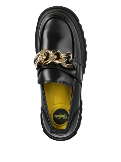 Buffalo Chain-link Loafers In Black