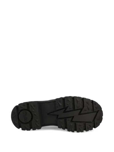 Buffalo Chain-link Loafers In Black