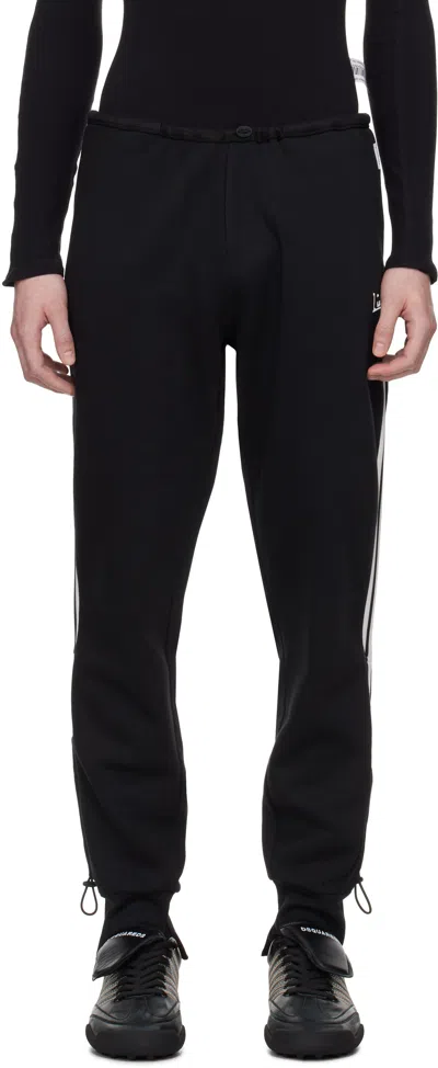 Prototypes Black Toggle Track Pants In Upcycled Trackpants