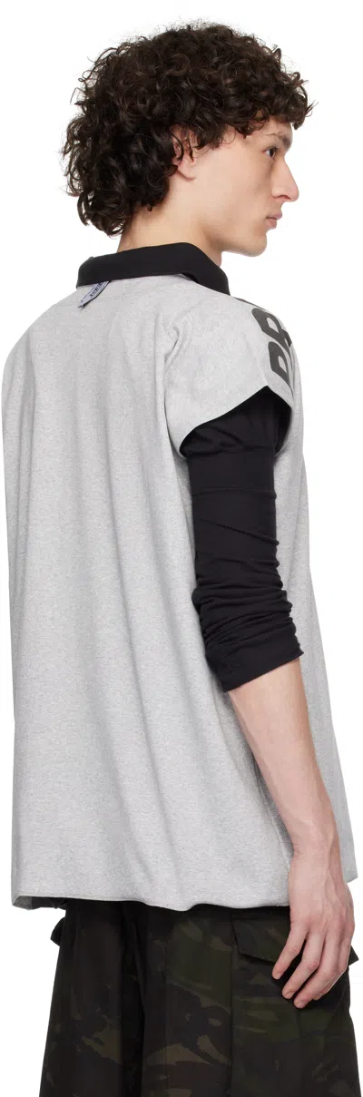 Prototypes Gray Waffle Muscle T-shirt In Waffle Jersey Grey