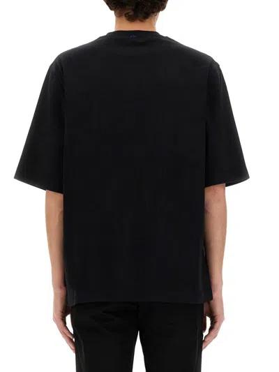 Burberry T-shirt With Round Neck And Short Sleeves In Black