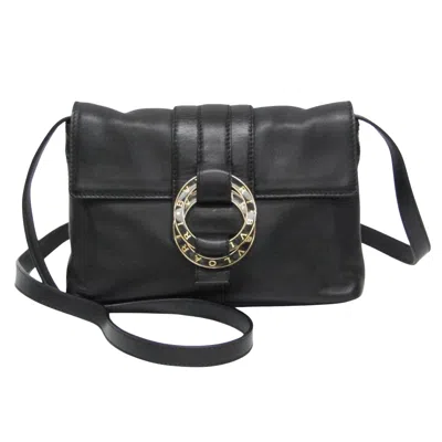 Pre-owned Bulgari Black Leather Shopper Bag ()