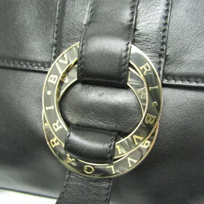 Pre-owned Bulgari Black Leather Shopper Bag ()