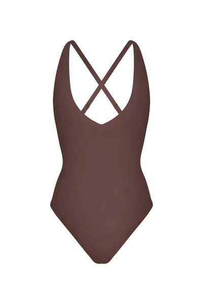 Anemos Preorder: Plunging One-piece In Moka