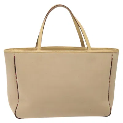 Pre-owned Burberry Blue Label Beige Canvas Tote Bag ()
