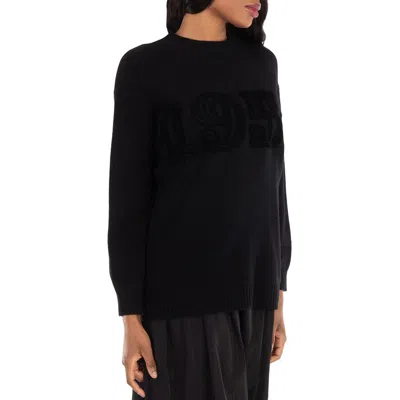Max Mara Wool And Cashmere Blend Sweater In Black