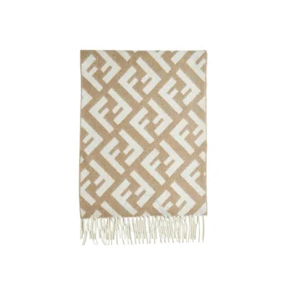 Fendi Ff Fringe Edge Scarf