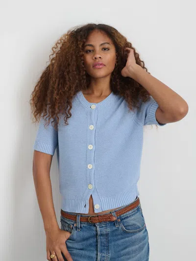 Alex Mill Elle Sweater In Cotton Linen In Hydrangea