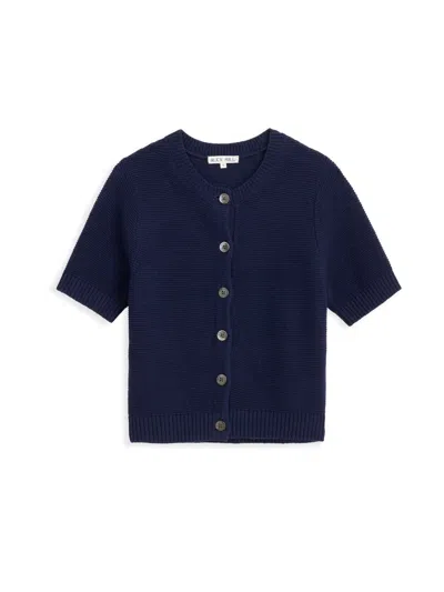 Alex Mill Elle Sweater In Cotton Linen In Navy Night
