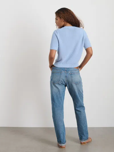 Alex Mill Elle Sweater In Cotton Linen In Hydrangea