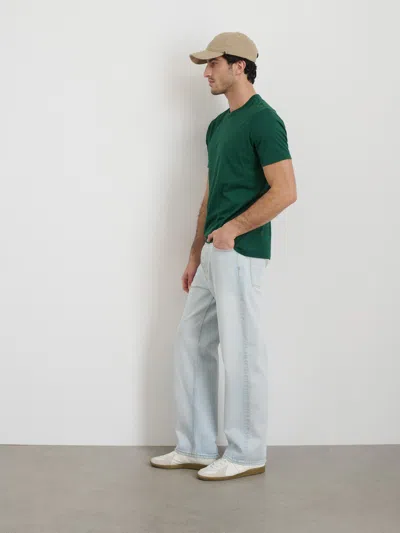 Alex Mill Standard T-shirt In Slub Cotton In Rainforest