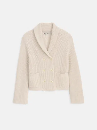 Alex Mill Marseille Cardigan In Cotton Linen In Ivory