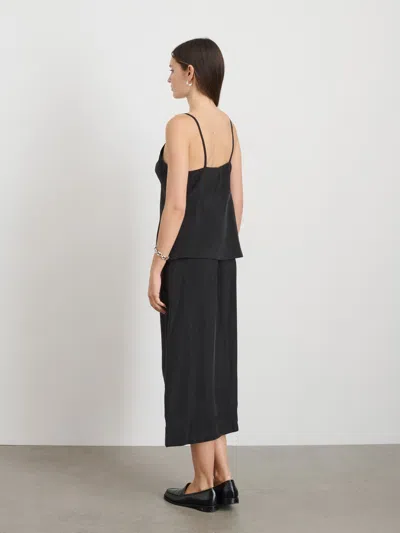 Alex Mill Mia Skirt In Cupro In Rich Black
