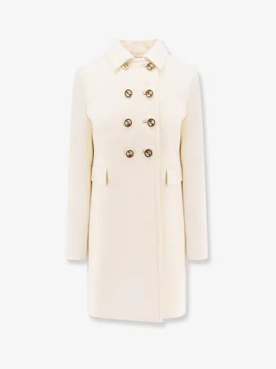 Gucci Wool Coat With Interlocking Gg Buttons
