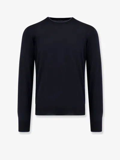 Nugnes 1920 Cotton Sweater With Contrasting Profile