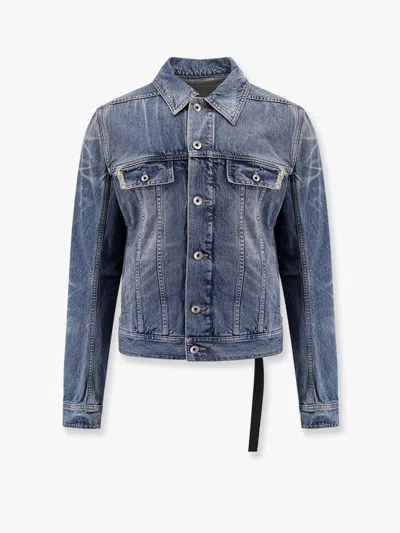 Drkshdw Men Trucker Denim Jacket In Blue