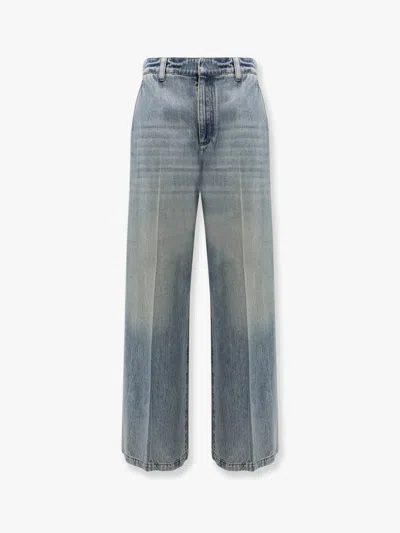 Brunello Cucinelli Logo Patch Straight Leg Jeans For Women