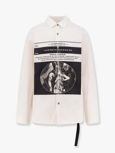 Drkshdw Outershirt Denim Jacket With Print On The Front