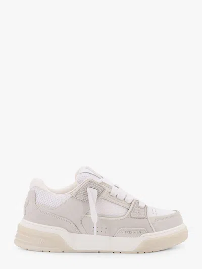Represent Mesh And Suede Low-top Sneakers With Perforated Design
