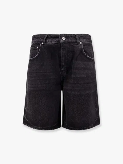 Represent Tailored Stone-washed Denim Bermuda Shorts