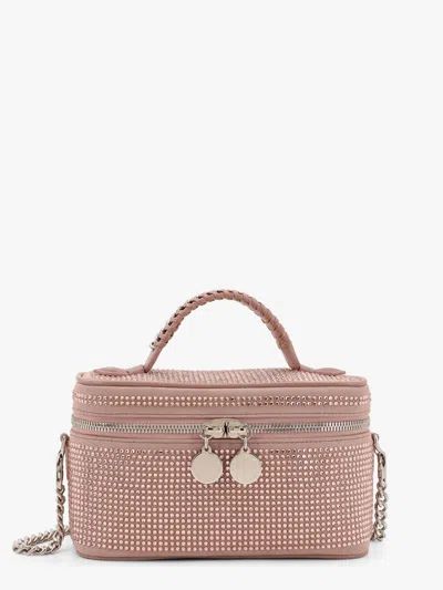 Stella Mccartney Allover Crystal Vegan Suede Cosmetic Case