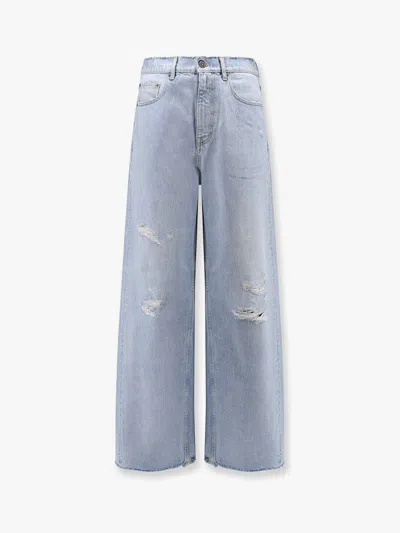 Golden Goose Morgan Wide Leg Jeans With Stars Iconic Detail
