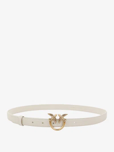 Pinko Fine Ceinture Love Birds En Cuir 2cm