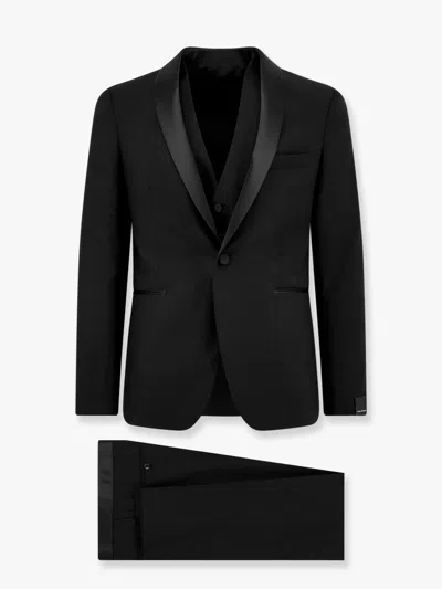 TAGLIATORE VIRGIN WOOL TUXEDO WITH VEST 
