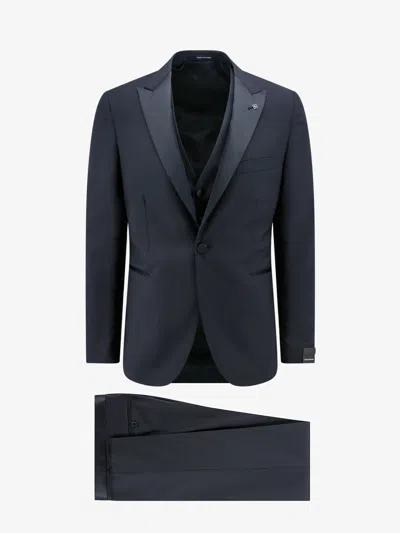 Tagliatore Virgin Wool Tuxedo With Vest