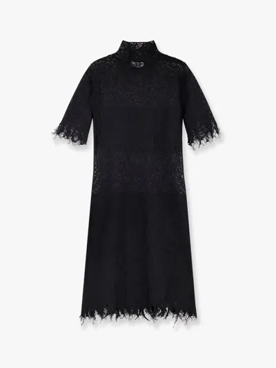 Alexander Mcqueen Lace Dress With Cotton Inserts And Organic Silk