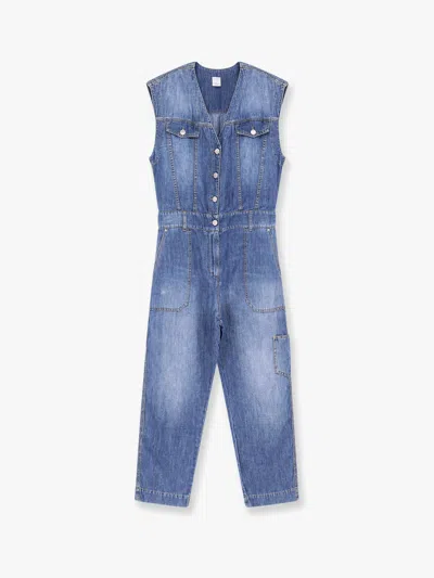 PINKO TANZANIA LIGHT DENIM JUMPSUIT 