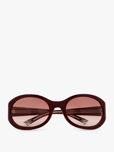 Gucci Oval Frame Sunglasses With Tinted Lenses