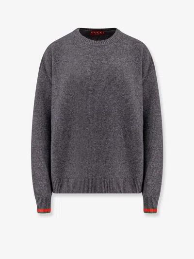 Gucci Wool And Cashmere Sweater With Web Details