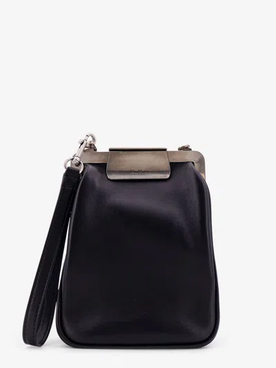 Max Mara Vertical Logo Engraved Small Shoulder Bag