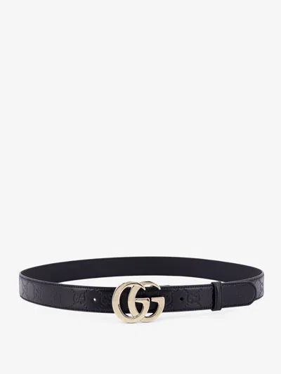 Gucci Leather Belt With Pearl Double G