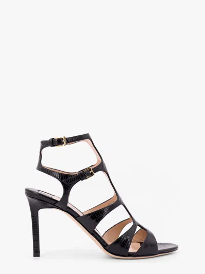 Tom Ford High Stiletto Sandals With Cut-out Straps In Black
