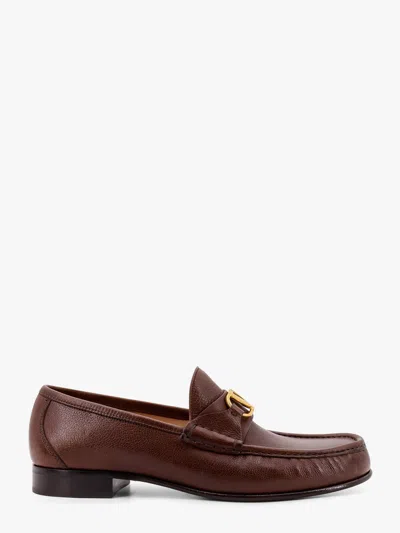 Valentino Loafers Leather Gold-tone Hardware