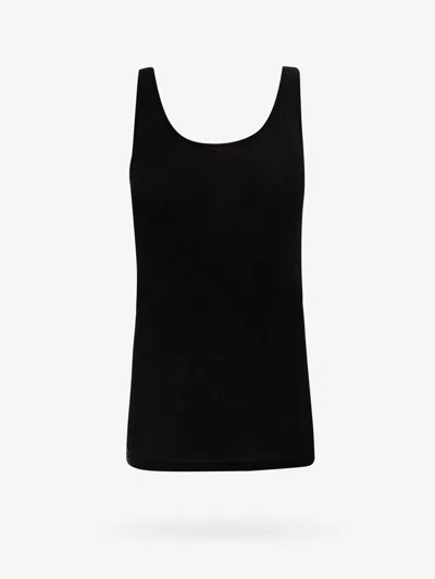 Saint Laurent Ribbed Cotton And Modal Tank Top