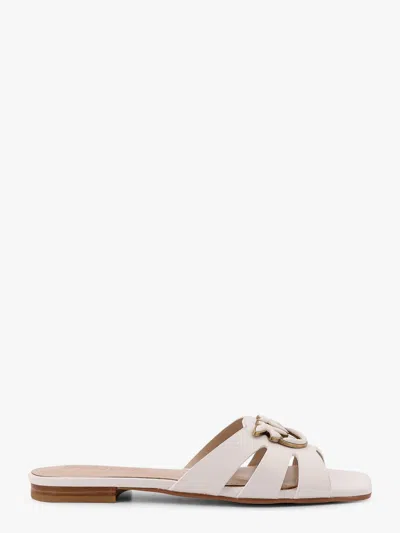 Pinko Leather Sandals With Durable Outsole