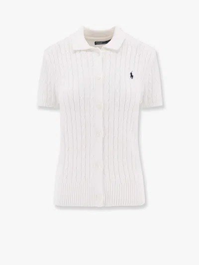 Polo Ralph Lauren Cotton Cardigan With Contrasting Logo Embroidery